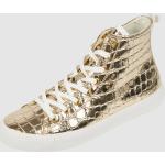 Goldene Guess High Top Sneaker & Sneaker Boots mit Schnürsenkel aus Leder für Damen Größe 38 