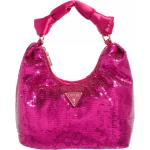 Reduzierte Pinke Guess Hobo Bags aus Textil für Damen 