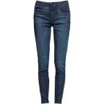 Reduzierte Blaue Bestickte Guess Slim Fit Jeans mit Reißverschluss aus Denim für Damen 