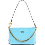 Guess Katey Croc Mini Maimie Top Zip Shoulder Bag (HWCB8494720) bright blue