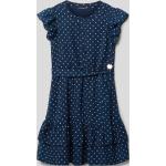 Marineblaue Guess Kinderkleider mit Volants aus Polyester für Mädchen Größe 152 