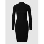 Schwarze Unifarbene Guess Midi Midikleider & knielange Kleider aus Viskose für Damen Größe XL 