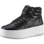 Reduzierte Schwarze Casual Guess High Top Sneaker & Sneaker Boots in Normalweite aus Leder leicht für Damen 