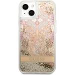 Guess Liquid Glitter Paisley Case Hülle Cover für iPhone 13 mini - Gold