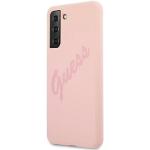 Pinke Guess Galaxy Samsung Galaxy S21+ 5G Hüllen aus Silikon 