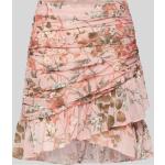 Rosa Blumenmuster Guess Mini Volantröcke mit Volants aus Polyester für Damen Größe L 