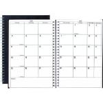 Schwarze Kalender 2024 DIN A5 aus Papier 