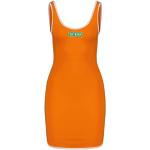 Reduzierte Orange Ärmellose Guess Mini Rundhals-Ausschnitt Sommerkleider aus Baumwolle Handwäsche für Damen Größe M 