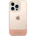 Guess PC/TPU Camera Outline Translucent Case für Apple iPhone 14 Pro Max - pink (GUHCP14XHGCOP)