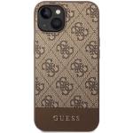 Guess PU 4G Stripe Case für Apple iPhone 14 Max - brown (GUHCP14MG4GLBR)