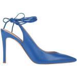 Royalblaue Guess Pfennigabsatz High Heels & Stiletto-Pumps mit Schnürsenkel aus Leder für Damen Größe 40 