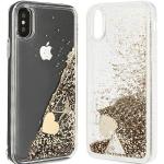 Goldene Guess iPhone X/XS Cases aus Kunststoff 