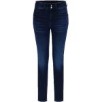 Reduzierte Blaue Guess Skinny Jeans mit Strass mit Reißverschluss aus Denim für Damen 