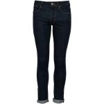 Reduzierte Blaue Bestickte Guess Slim Fit Jeans mit Reißverschluss aus Baumwolle für Damen Größe XS Weite 30, Länge 32 