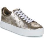 Reduzierte Goldene Guess Low Sneaker für Damen Größe 40 mit Absatzhöhe 3cm bis 5cm 