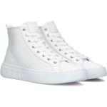 Reduzierte Weiße Guess High Top Sneaker & Sneaker Boots aus Leder für Damen Größe 41 