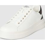 Weiße Guess Low Sneaker mit Schnürsenkel aus Leder für Damen Größe 37 