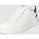 Weiße Guess Low Sneaker mit Schnürsenkel aus Leder für Damen Größe 40 