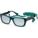 Grüne Guess Runde Verspiegelte Sonnenbrillen für Damen 
