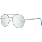Reduzierte Silberne Guess Verspiegelte Sonnenbrillen aus Metall für Damen 