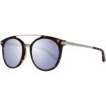 Braune Guess Ovale Verspiegelte Sonnenbrillen aus Kunststoff für Damen 
