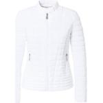 Weiße Gesteppte Guess Vona Winterjacken mit Reißverschluss aus Nylon für Damen Größe XS 