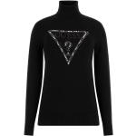 Schwarze Elegante Guess Gisele Rollkragen Damensweatshirts Größe S 