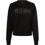 Reduzierte Schwarze Guess Rundhals-Ausschnitt Damensweatshirts mit Pailletten Größe XS 