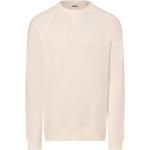 Weiße Unifarbene Guess Rundhals-Ausschnitt Herrensweatshirts Größe L 