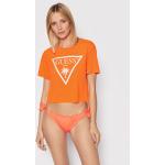 Reduzierte Orange Guess T-Shirts für Damen Größe XS 