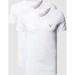 Weiße Guess T-Shirts aus Baumwolle für Herren Größe XXL 2-teilig 