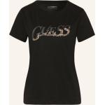 Schwarze Guess Bio T-Shirts aus Baumwolle für Damen Größe M 