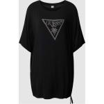 Schwarze Guess T-Shirts aus Viskose für Damen Größe S 