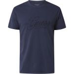Marineblaue Unifarbene Guess T-Shirts aus Baumwolle für Herren Größe XXL 