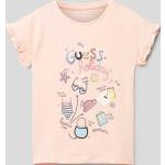 Aprikose Guess Kinder T-Shirts aus Baumwollmischung für Mädchen Größe 110 
