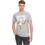 Reduzierte Graue Kurzärmelige Guess Banksy T-Shirts aus Baumwolle maschinenwaschbar für Herren Größe L 