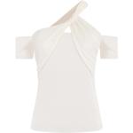 Reduzierte Weiße Guess T-Shirts aus Polyester maschinenwaschbar für Damen Größe M 