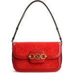 Rote Guess Kunststoffhandtaschen mit Reißverschluss für Damen 