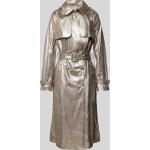 Silberne Guess Adele Adele Trenchcoats aus Polyester für Damen Größe M für den für den Herbst 