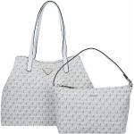 Weiße Guess Vikky Damenschultertaschen & Damenshoulderbags aus Kunstfaser 
