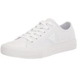 Weiße Guess Low Sneaker mit Schnürsenkel aus Canvas für Damen Größe 36,5 