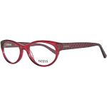 Rote Guess Runde Brillenfassungen für Damen 