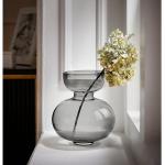 Graue 25 cm Guido Maria Kretschmer Home & living Runde Tischvasen 25 cm aus Glas 