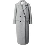 Graue Wollmäntel aus Wolle für Damen Größe XL für den für den Winter 