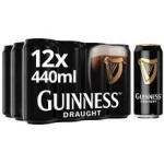 Guinness Irisches Bier, Draught - Stout (12 x 0,44l) inkl. 3,00€ Pfand EINWEG