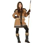 Bunte Eskimo-Kostüme aus Flanell für Damen Größe L 