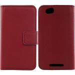 Rote Sony Xperia M Cases Art: Flip Cases mit Bildern aus Glattleder 