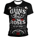 Hip Hop Langärmelige Guns N' Roses Damenbandshirts aus Polyester maschinenwaschbar Größe XS für den für den Sommer 