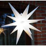 Weiße Guru-Shop Außen-Weihnachtssterne aus Kunststoff LED beleuchtet 