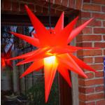 Reduzierte Rote Guru-Shop Außen-Weihnachtssterne aus Kunststoff LED beleuchtet 